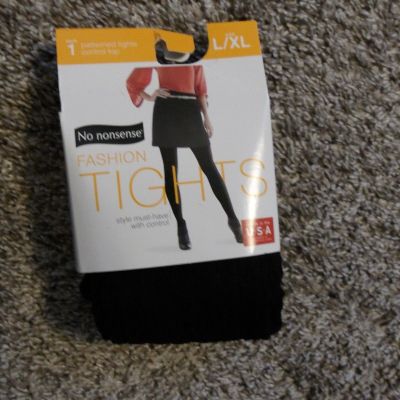 NEW No Nonsense Fashion Tights Size L/XL